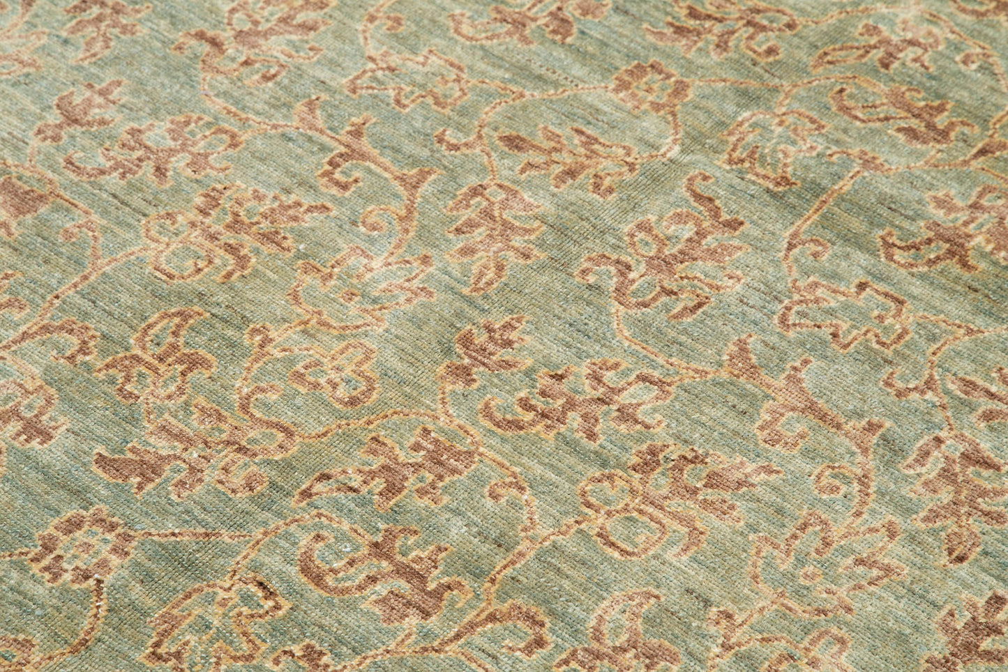 6x9 Green Oushak Rug - 33608