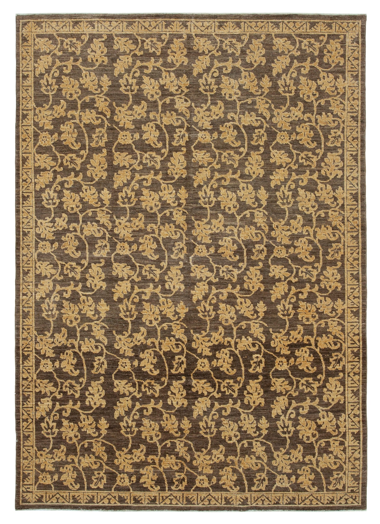 6x9 Brown Oushak Rug - 33616