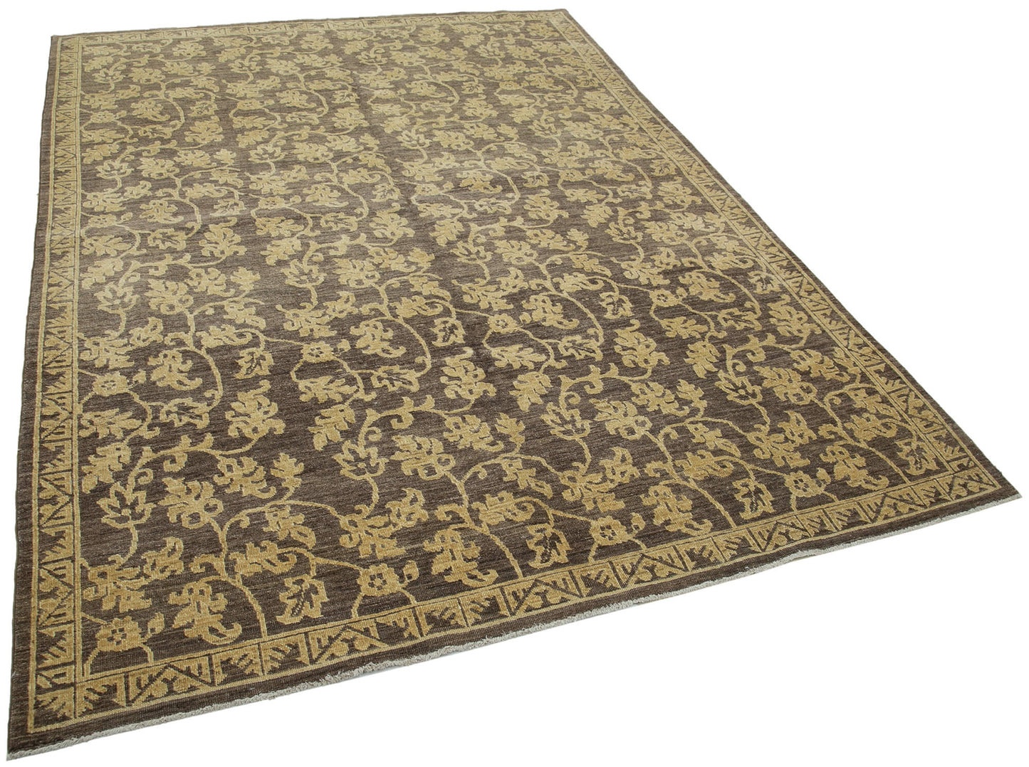 6x9 Brown Oushak Rug - 33616