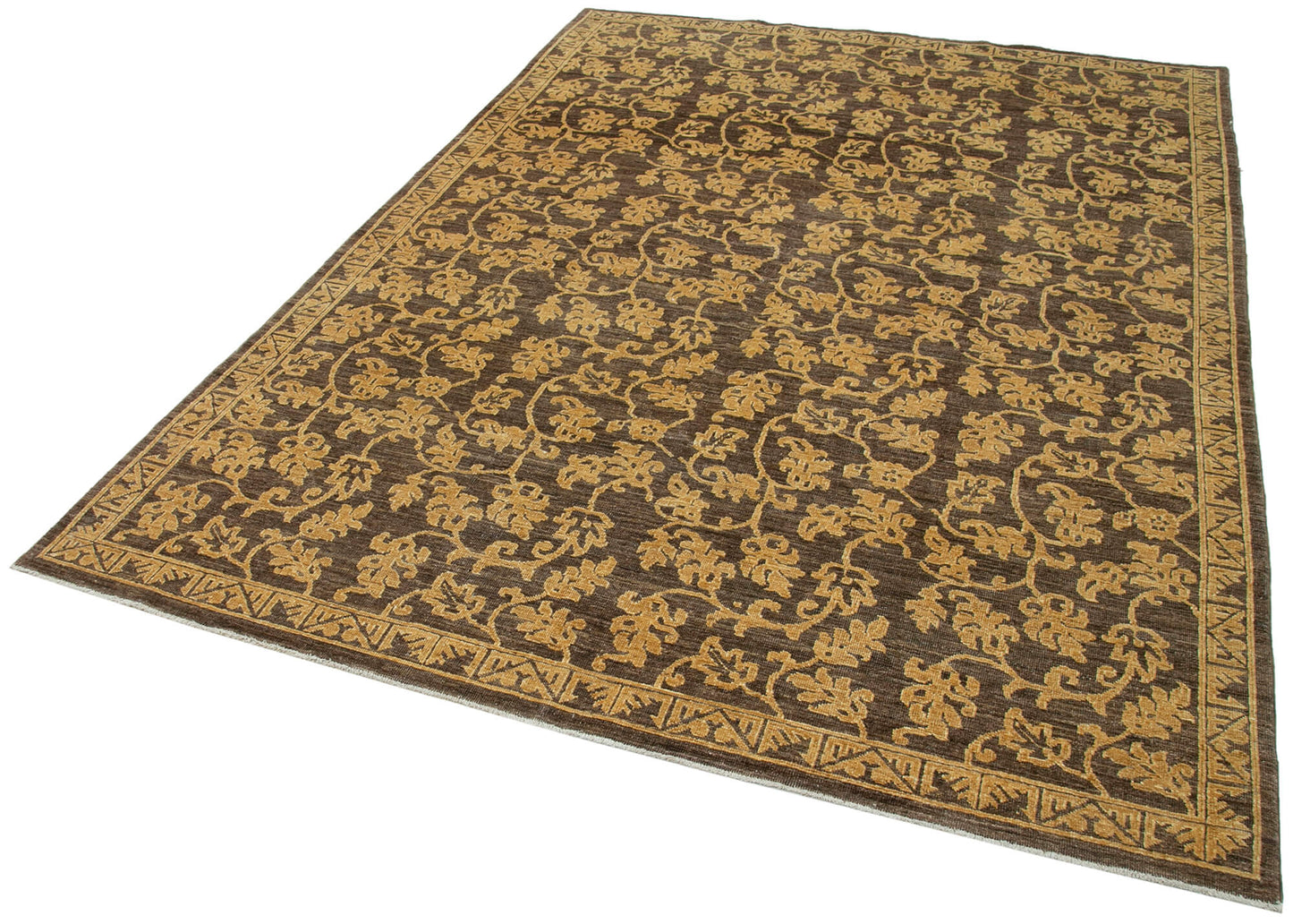 6x9 Brown Oushak Rug - 33616