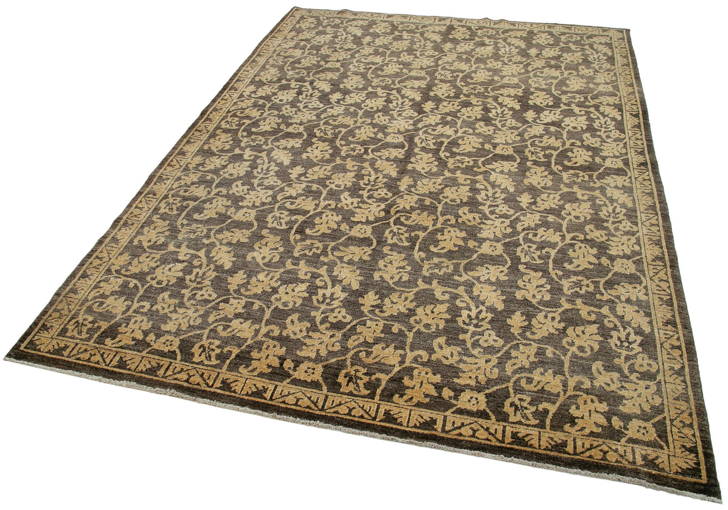 6x9 Brown Oushak Rug - 33617