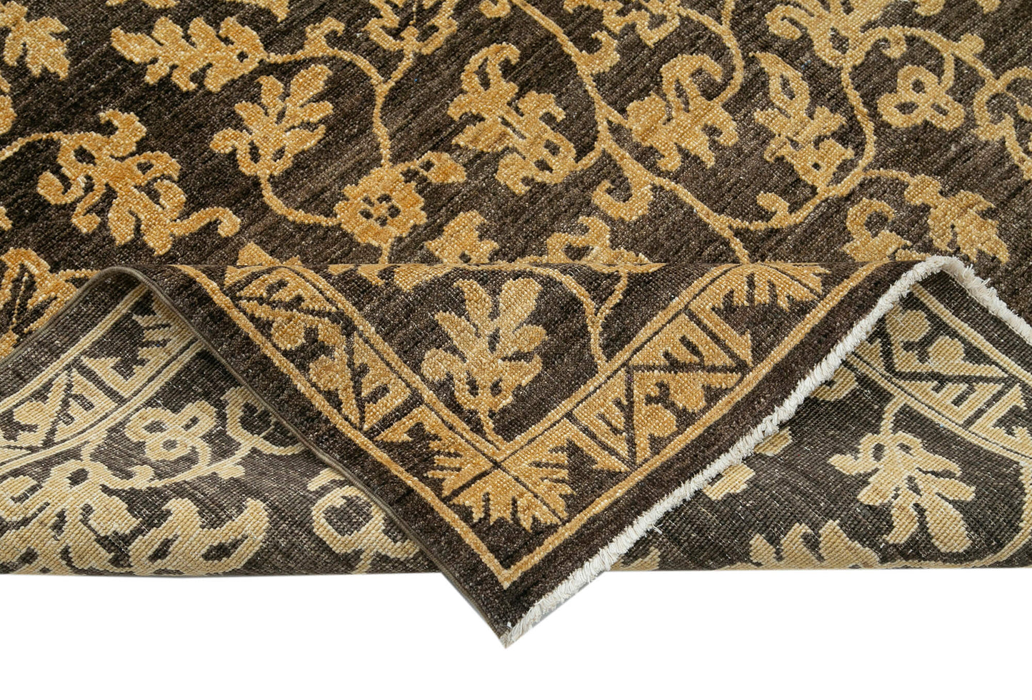 6x9 Brown Oushak Rug - 33617