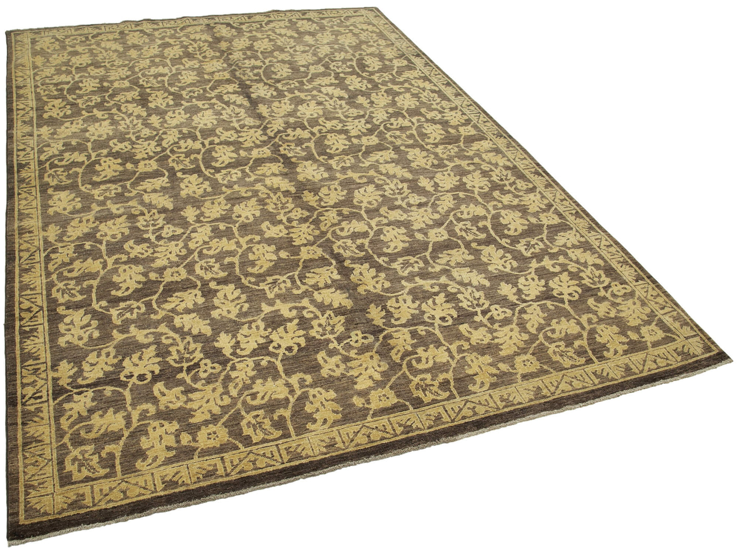 6x9 Brown Oushak Rug - 33621