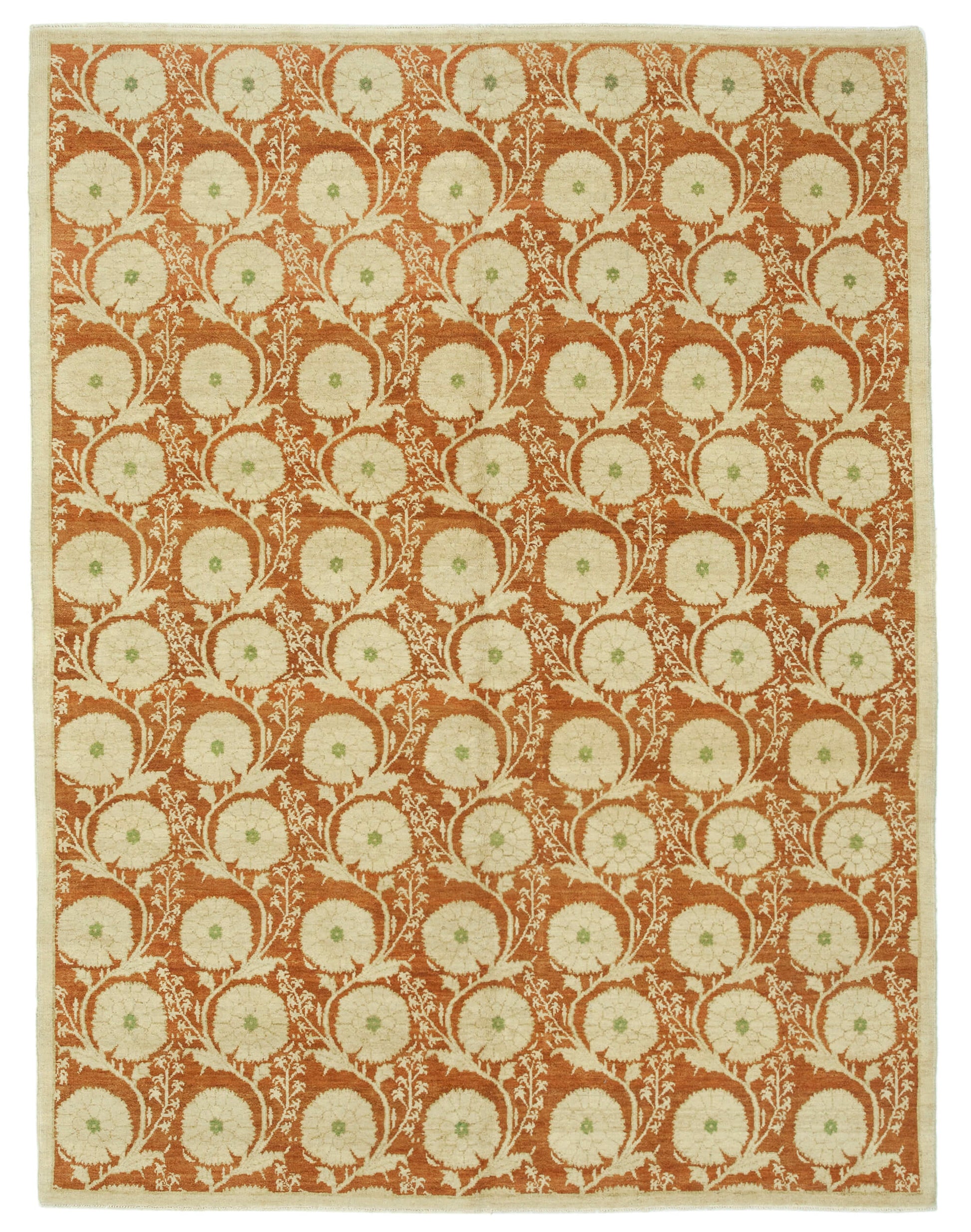 6x8 Beige Oushak Rug - 33625