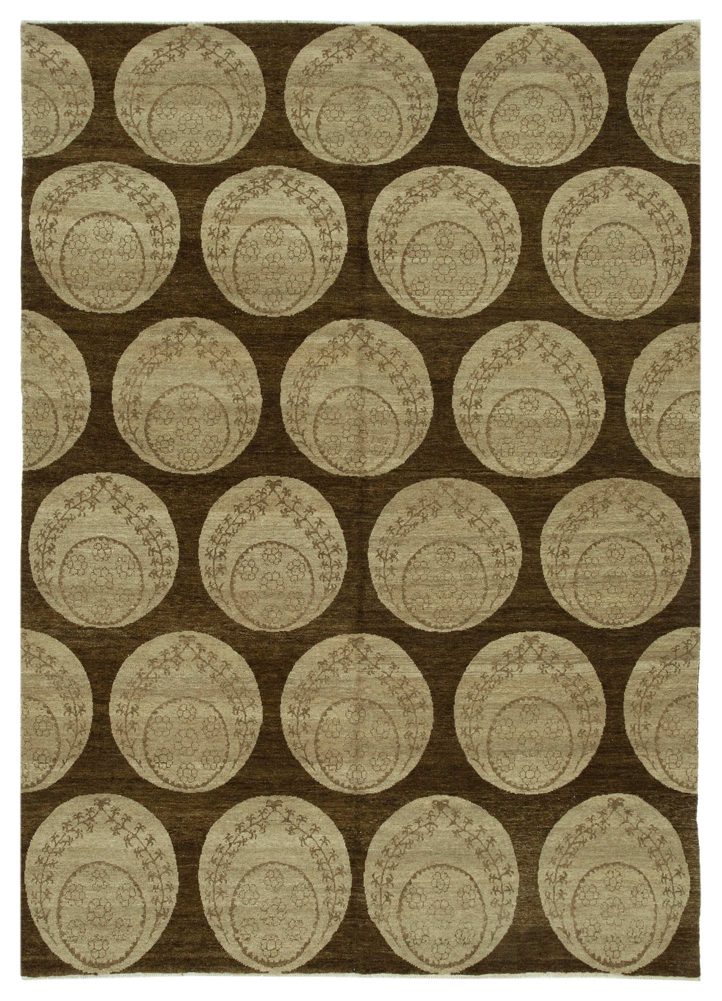 6x8 Brown Oushak Rug - 33627