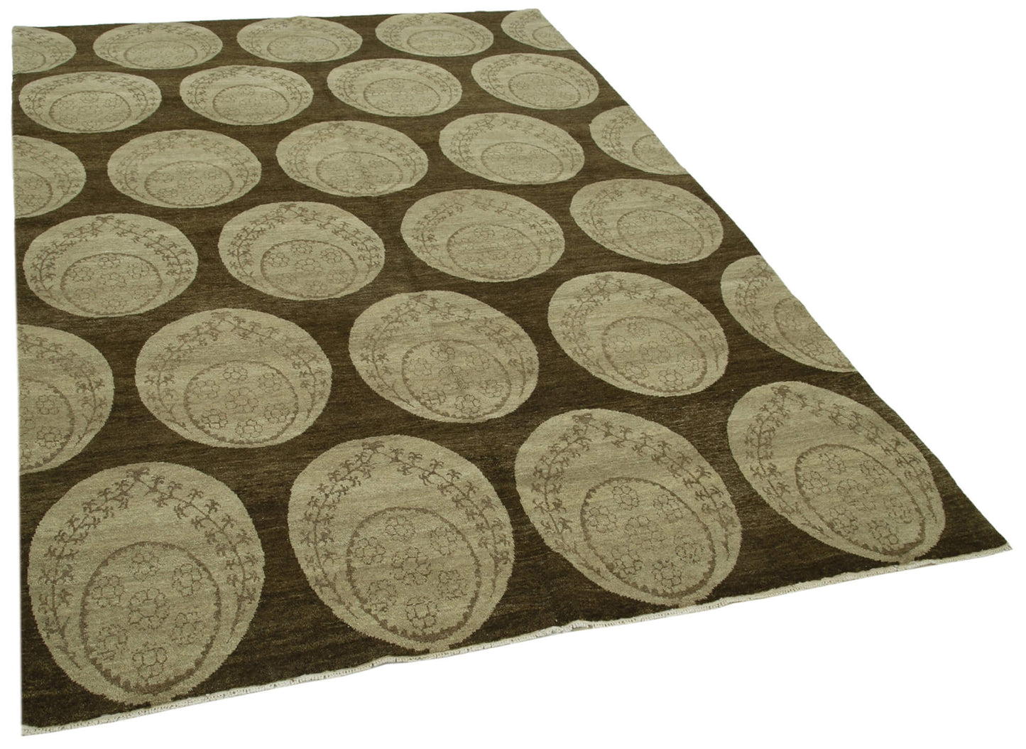 6x8 Brown Oushak Rug - 33627