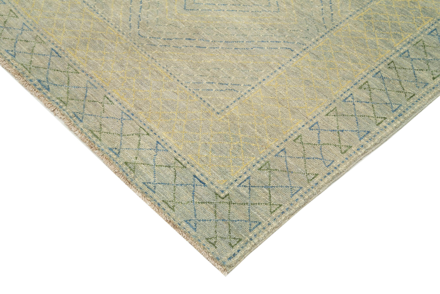 6x9 Blue Oushak Rug - 33629