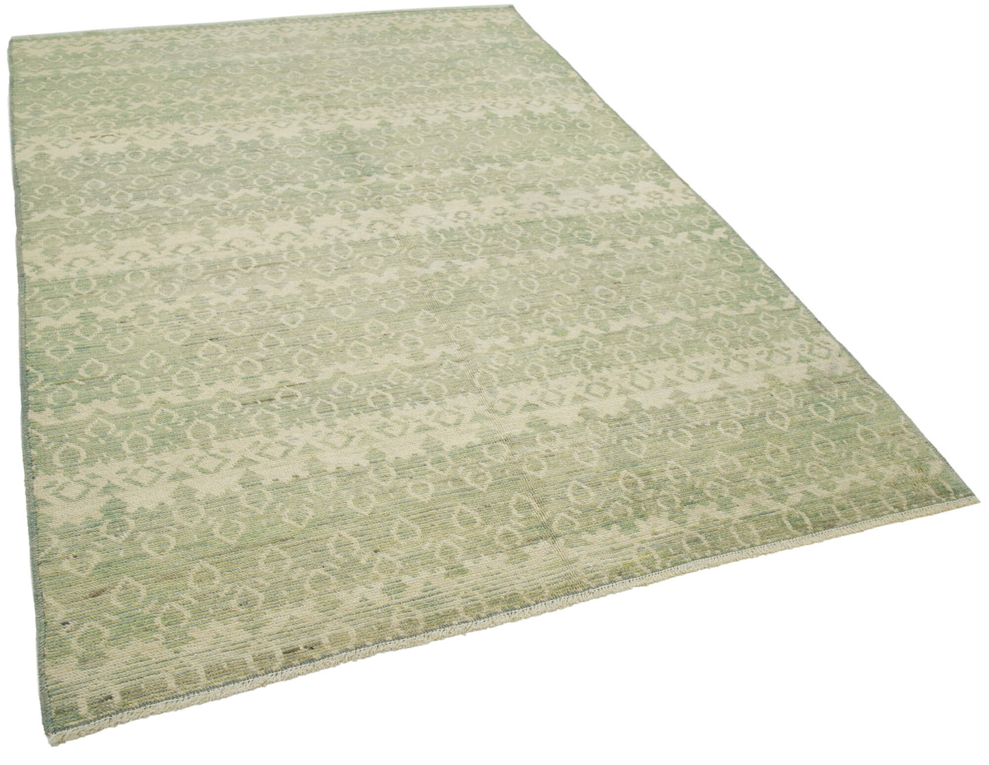 6x9 Green Oushak Rug - 33631