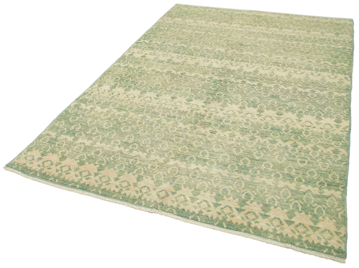 6x9 Green Oushak Rug - 33631