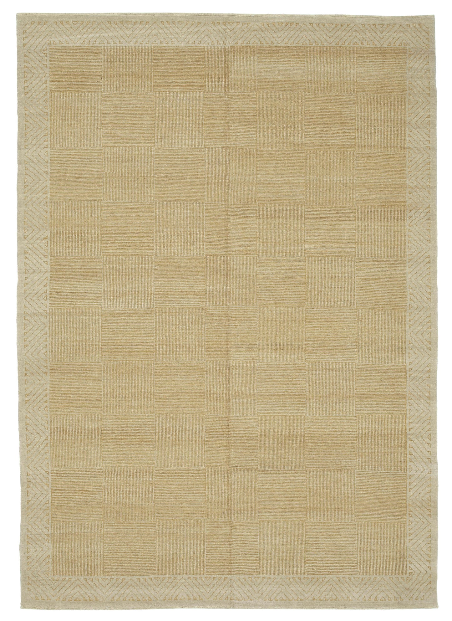 7x10 Beige Oushak Rug - 33636