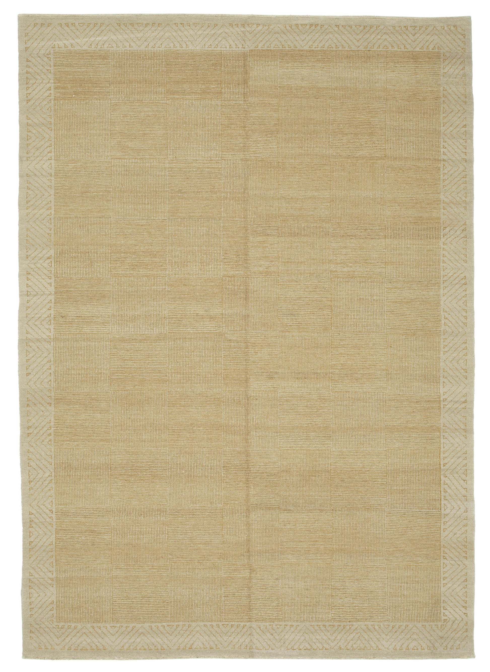 7x10 Beige Oushak Rug - 33636