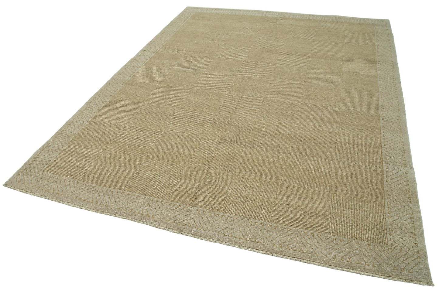 7x10 Beige Oushak Rug - 33636