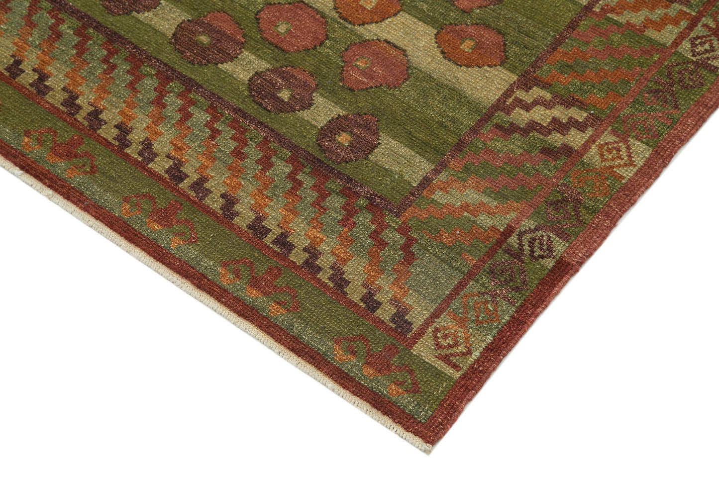 8x10 Green Oushak Rug - 33646