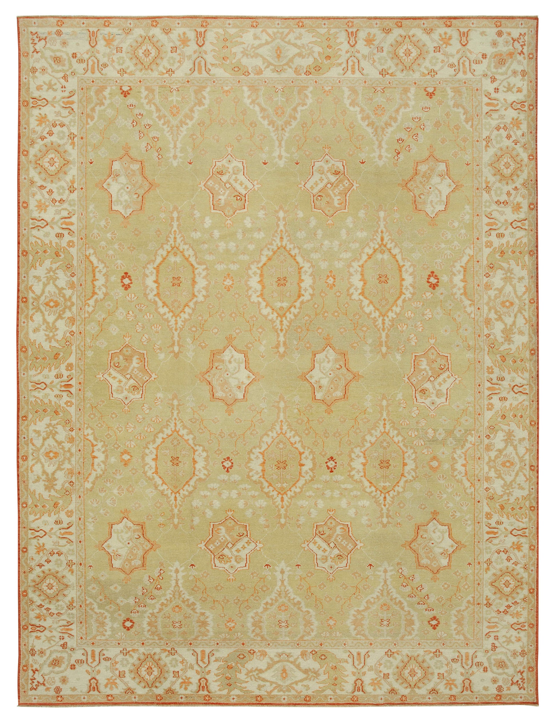 9x12 Green Oushak Rug - 33647