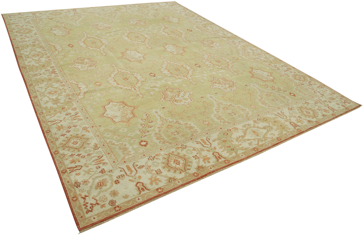 9x12 Green Oushak Rug - 33647