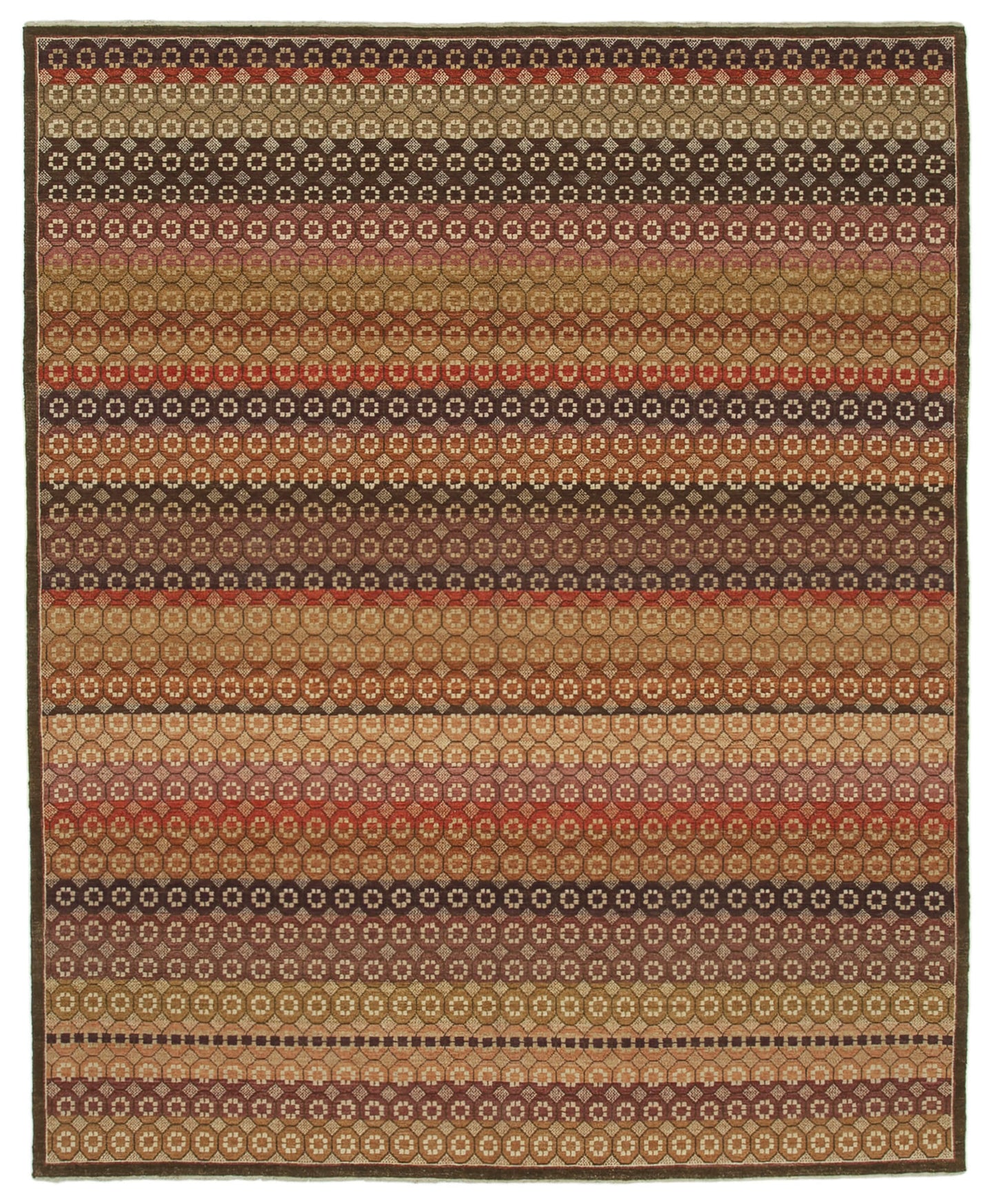 8x10 Brown Oushak Rug - 33651