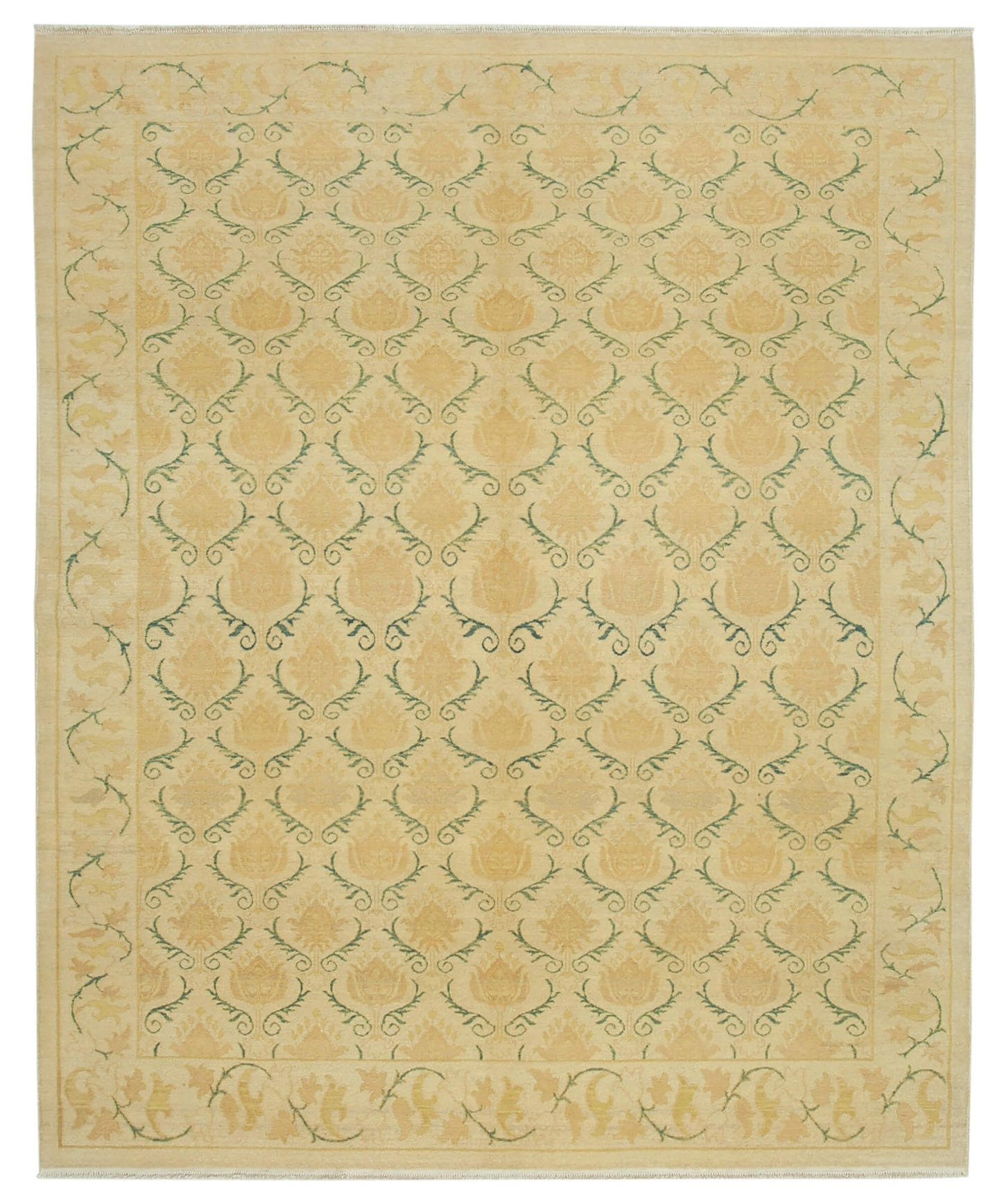 8x9 Beige Oushak Rug - 33664