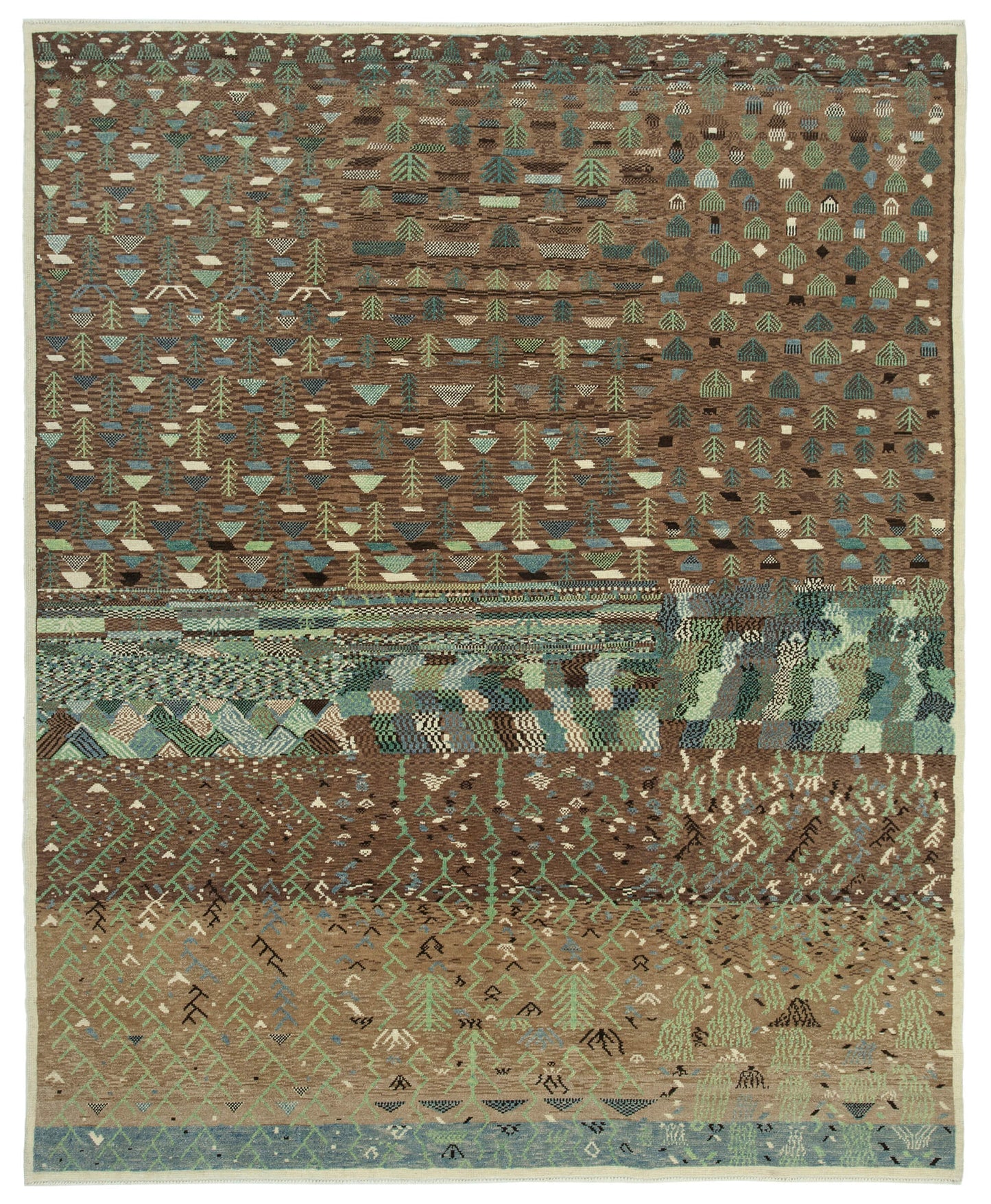 6x8 Brown Oushak Rug - 33668