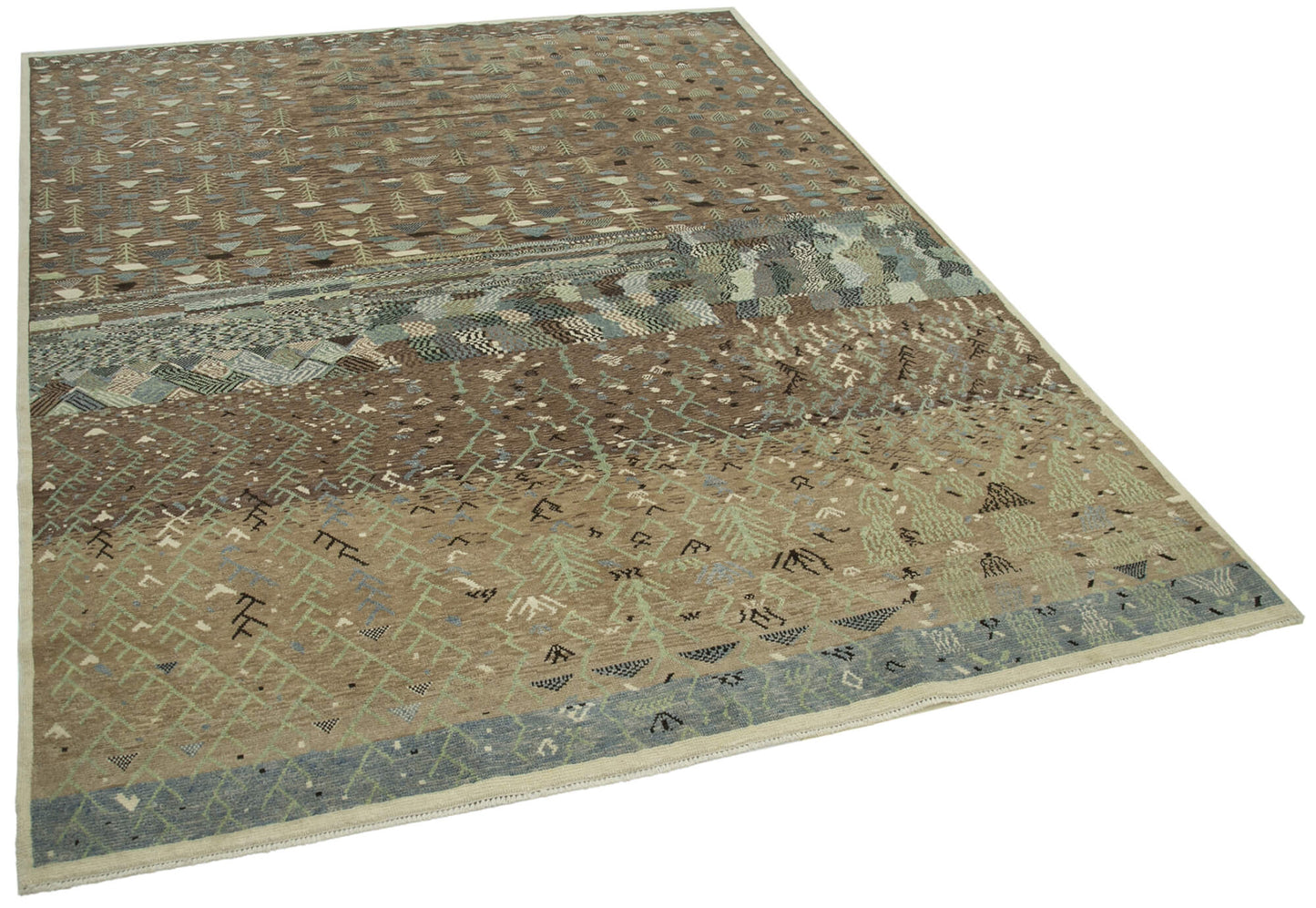 6x8 Brown Oushak Rug - 33668