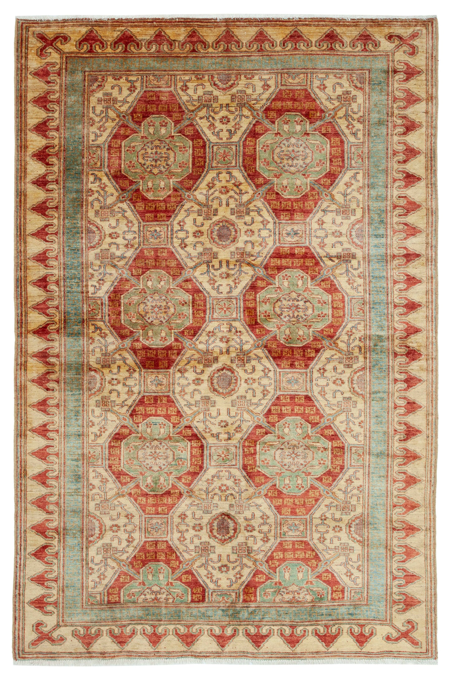 6x9 Beige Oushak Rug - 33669