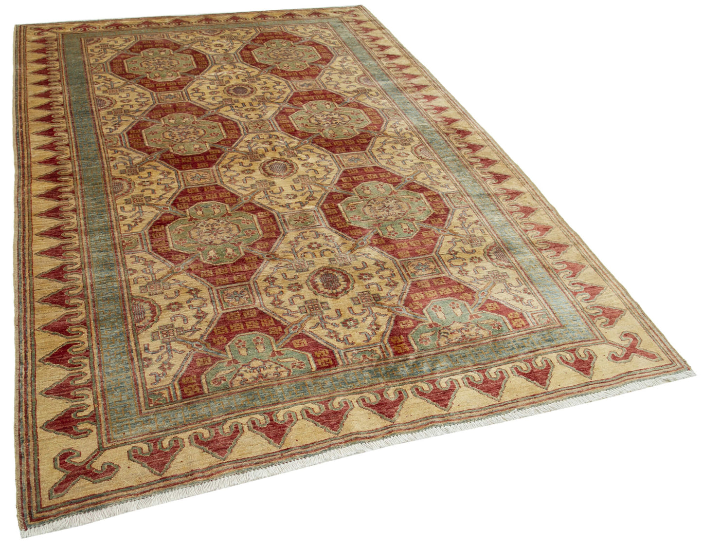 6x9 Beige Oushak Rug - 33669