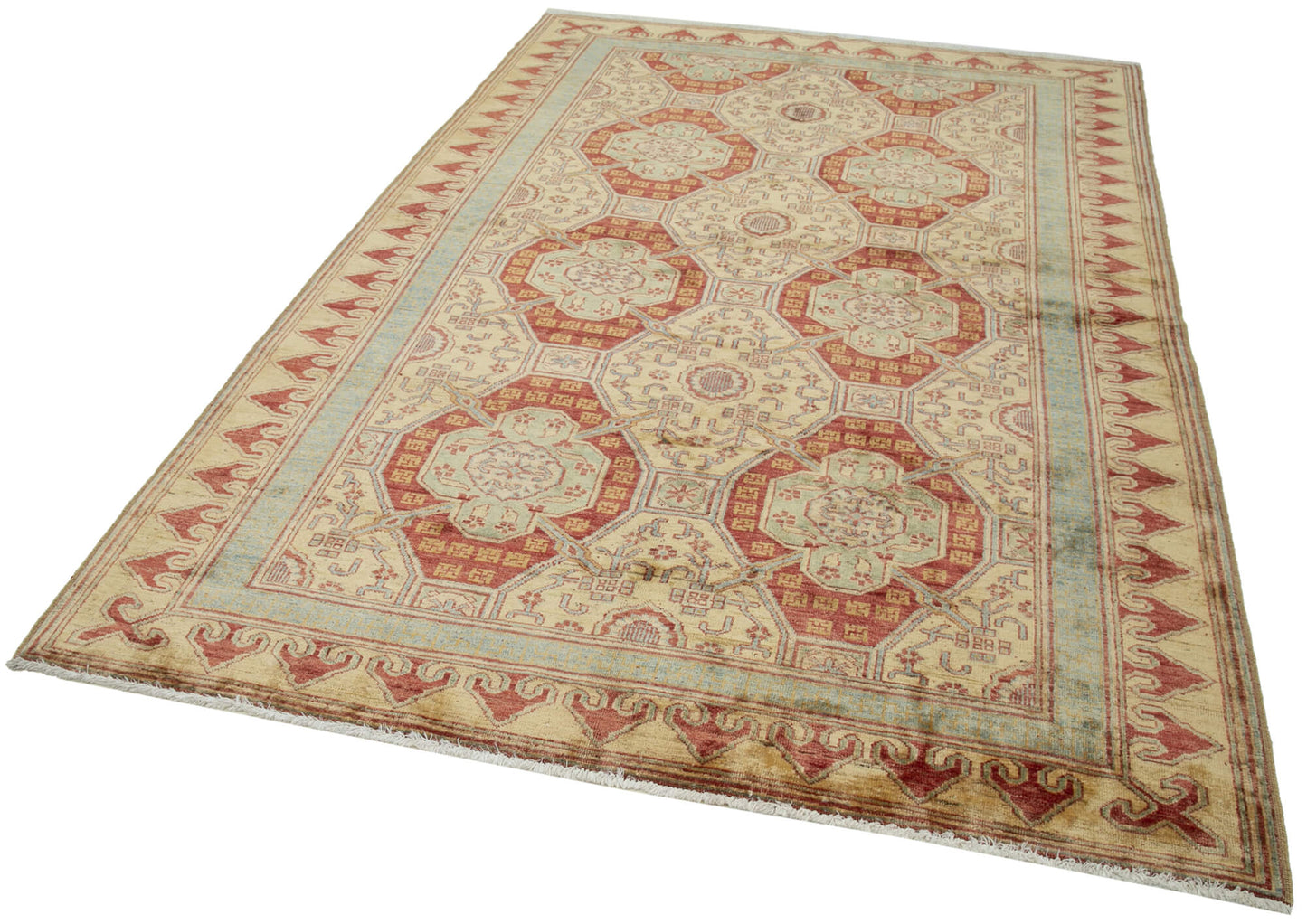 6x9 Beige Oushak Rug - 33669