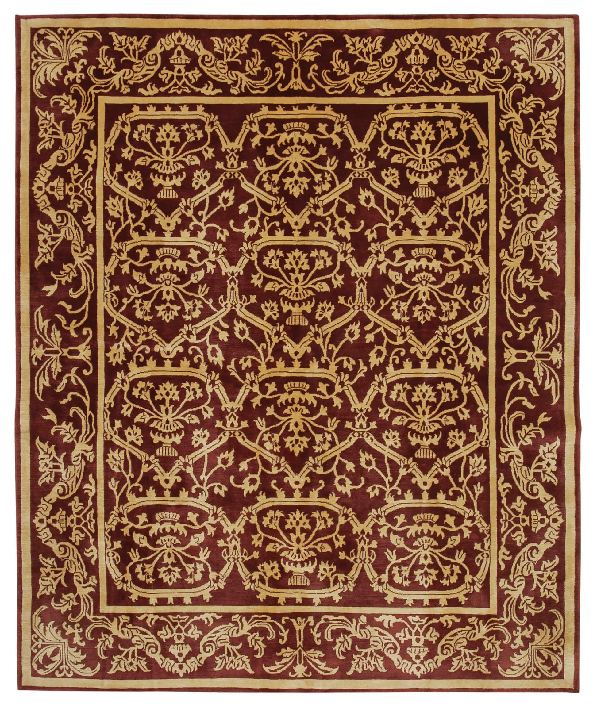 8x10 Red Oushak Rug - 33673