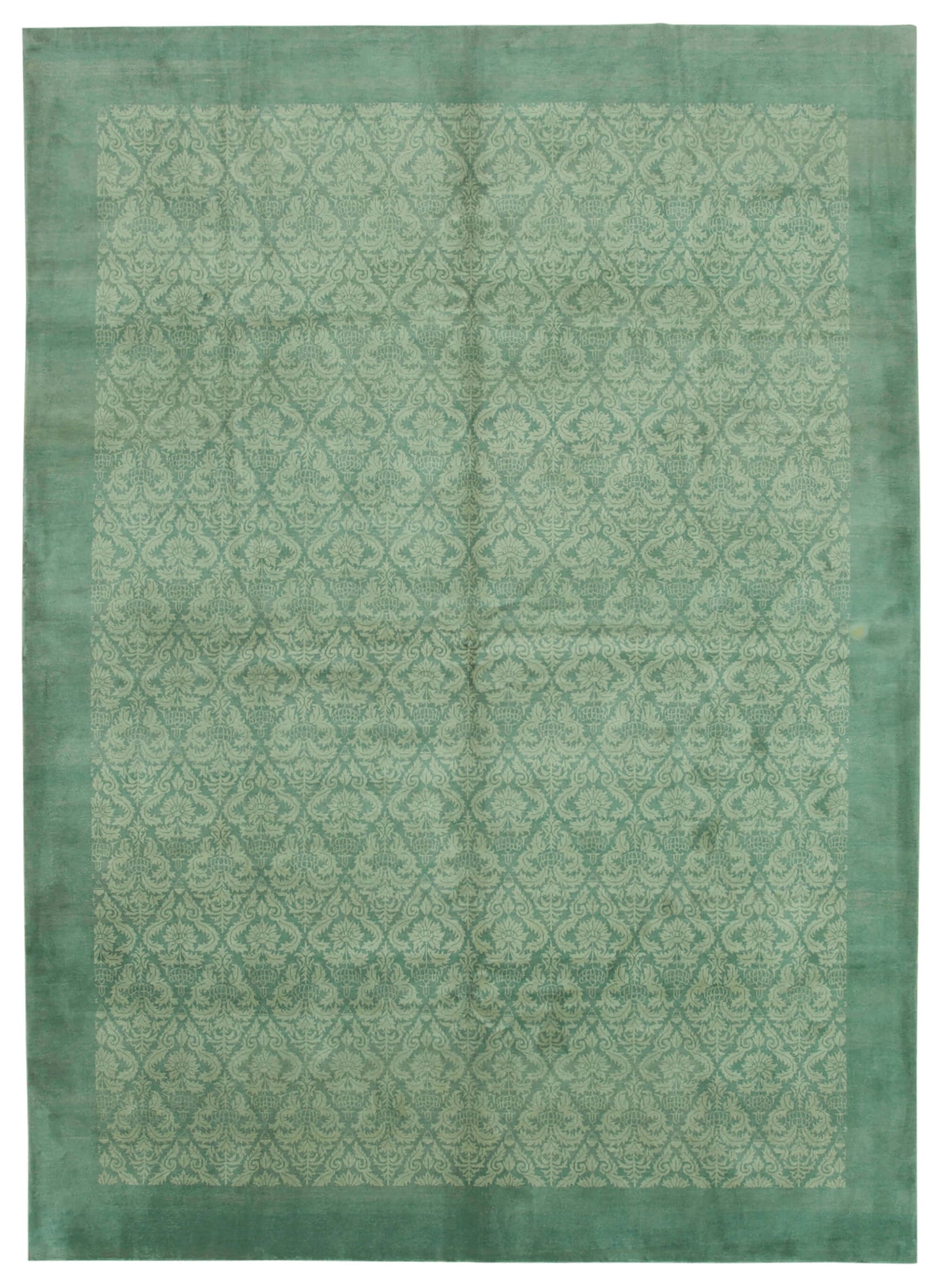 8x12 Turquoise Oushak Rug - 33676