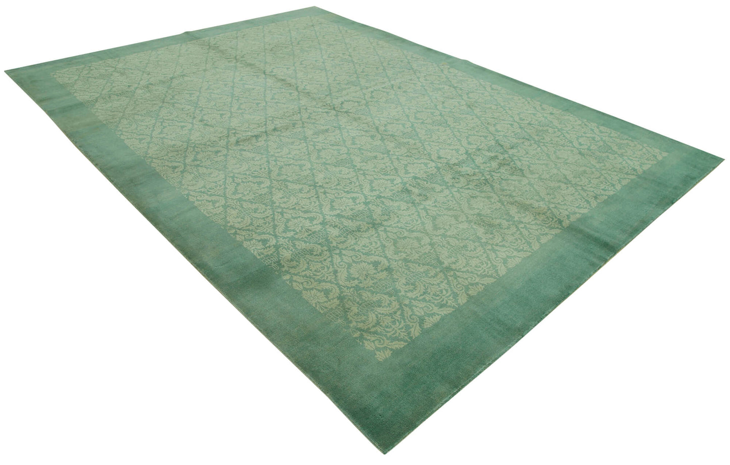 8x12 Turquoise Oushak Rug - 33676