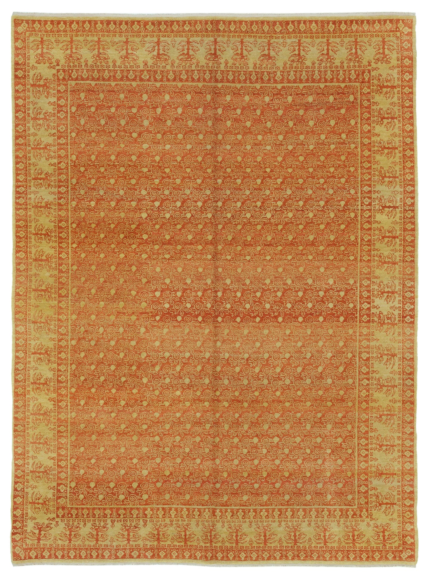 6x8 Yellow Oushak Rug - 33684