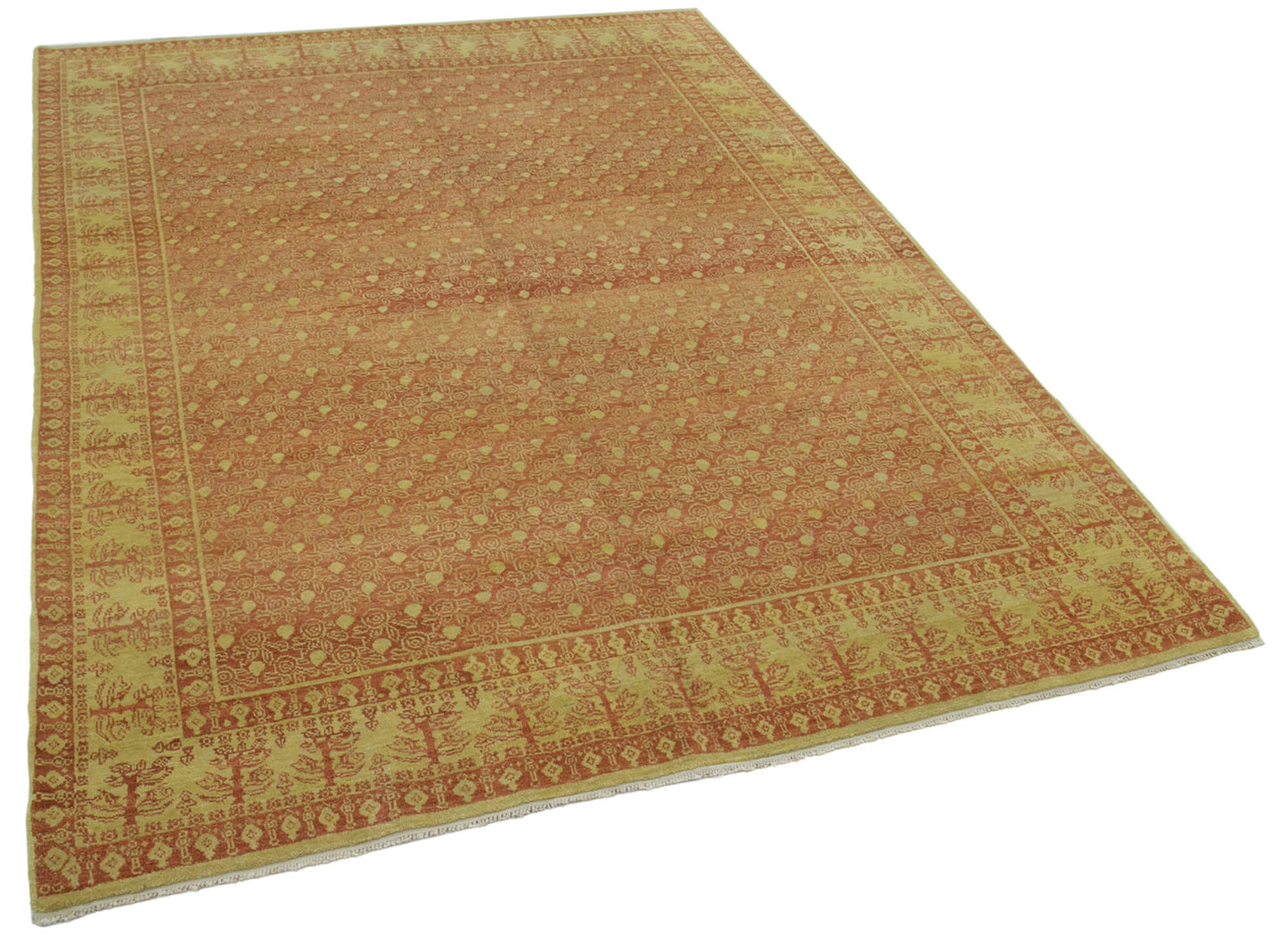 6x8 Yellow Oushak Rug - 33684