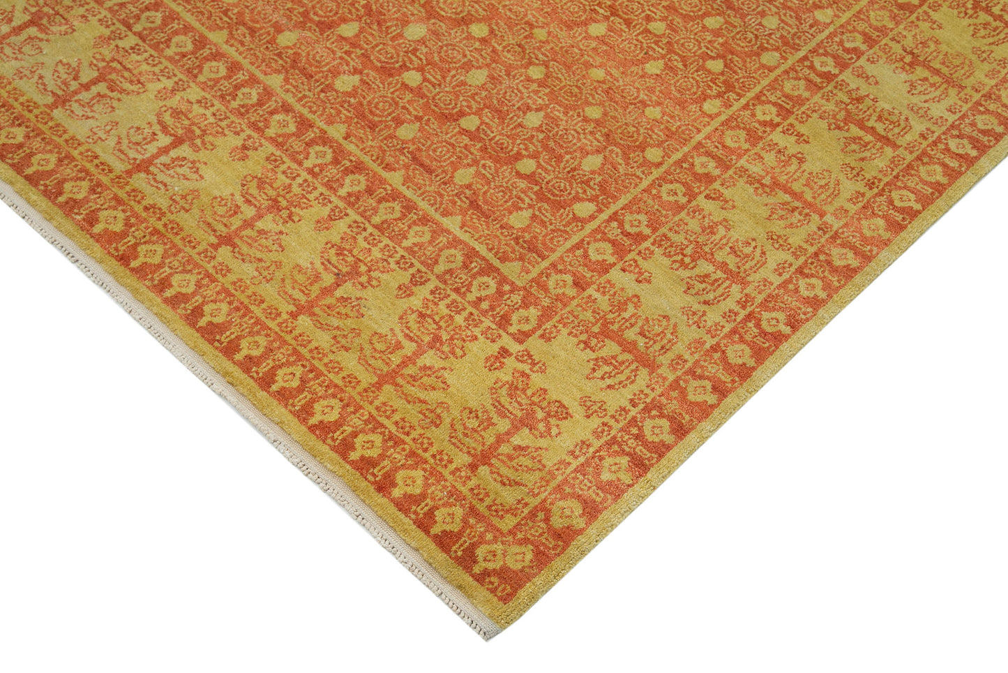 6x8 Yellow Oushak Rug - 33684