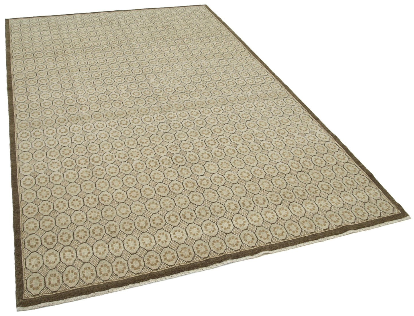 6x9 Beige Oushak Rug - 33687