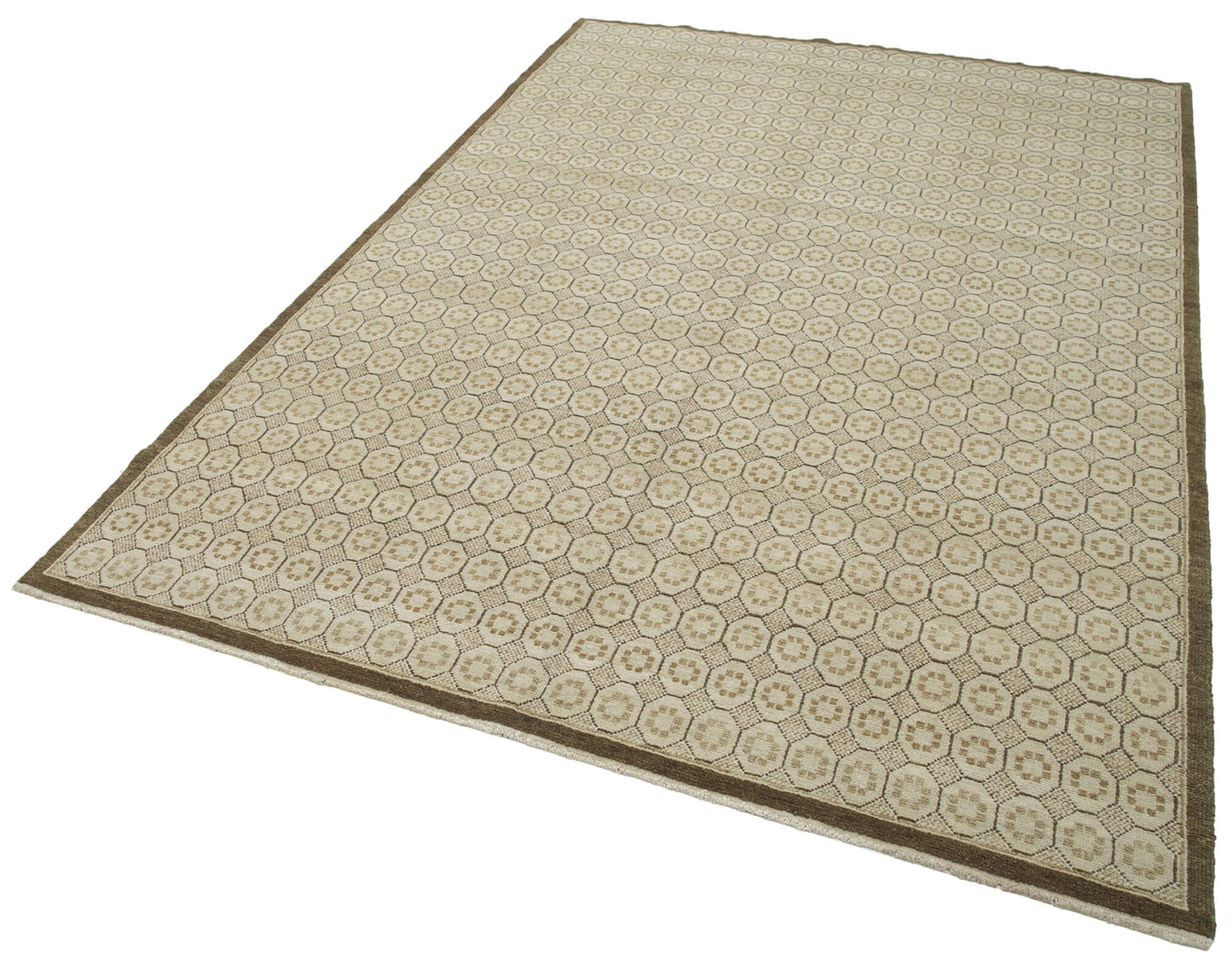 6x9 Beige Oushak Rug - 33687