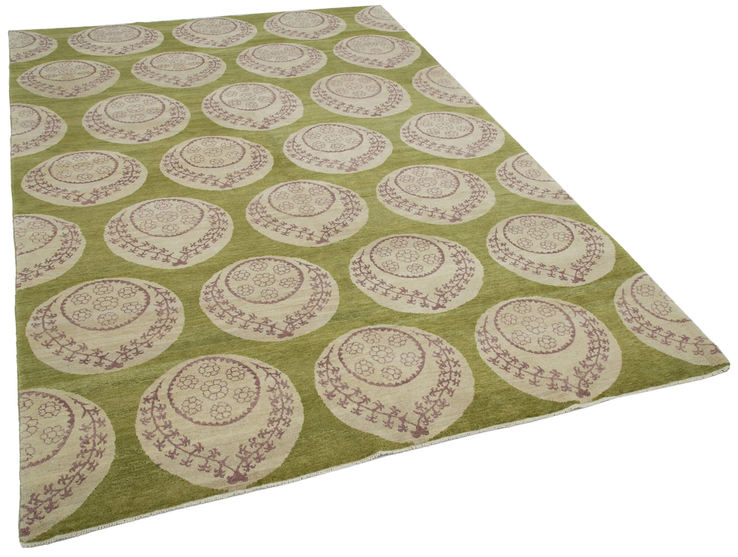 6x9 Green Oushak Rug - 33691