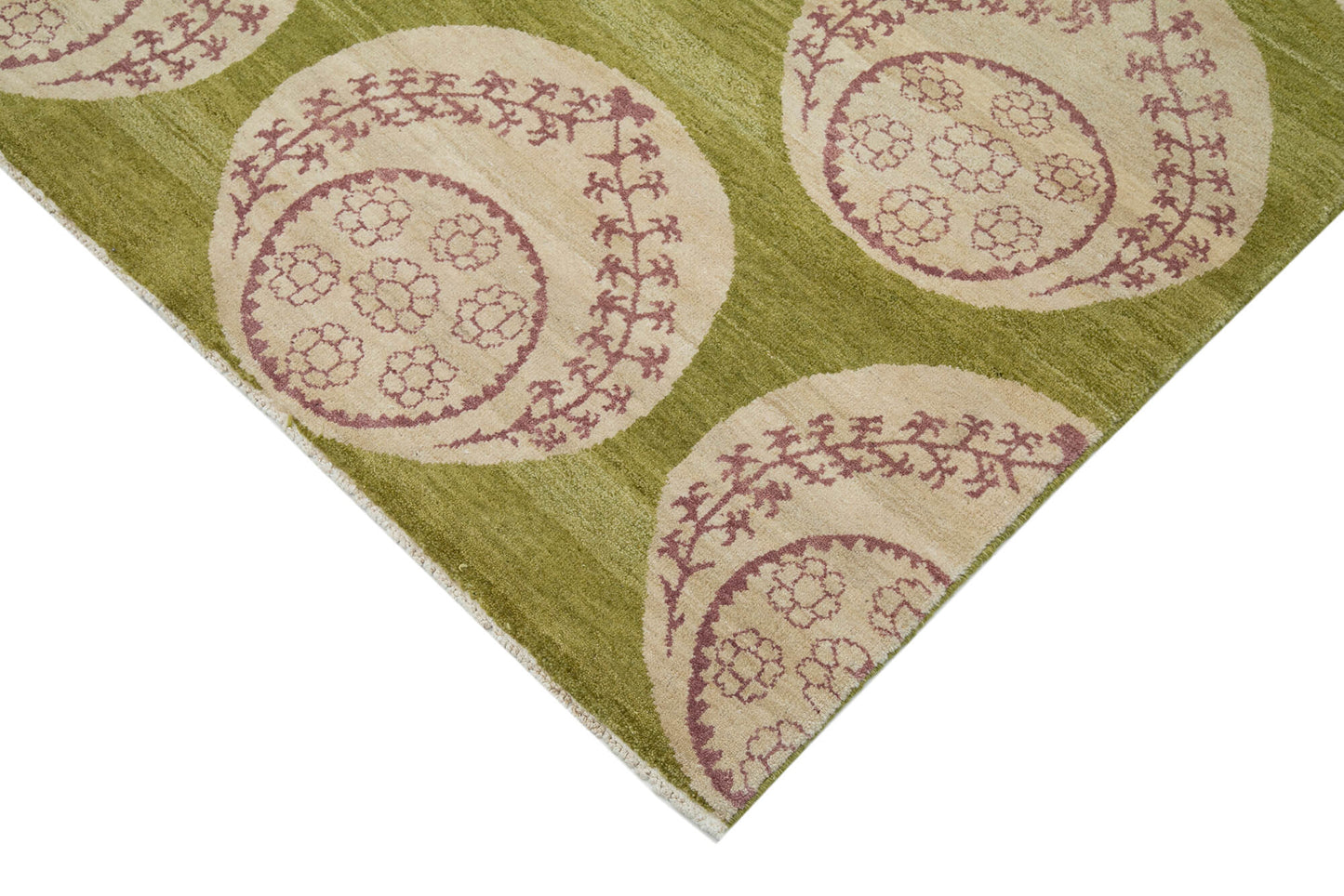 6x9 Green Oushak Rug - 33691