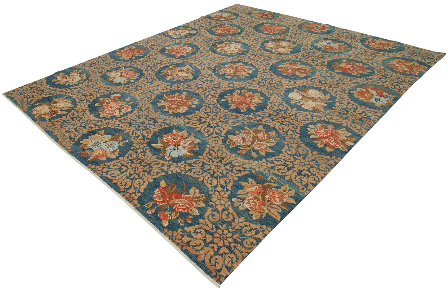 8x10 Blue Oushak Rug - 33692