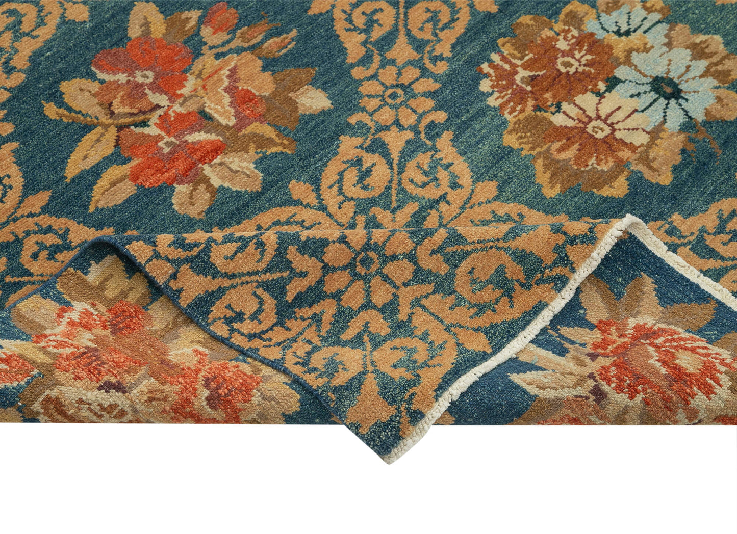 8x10 Blue Oushak Rug - 33692