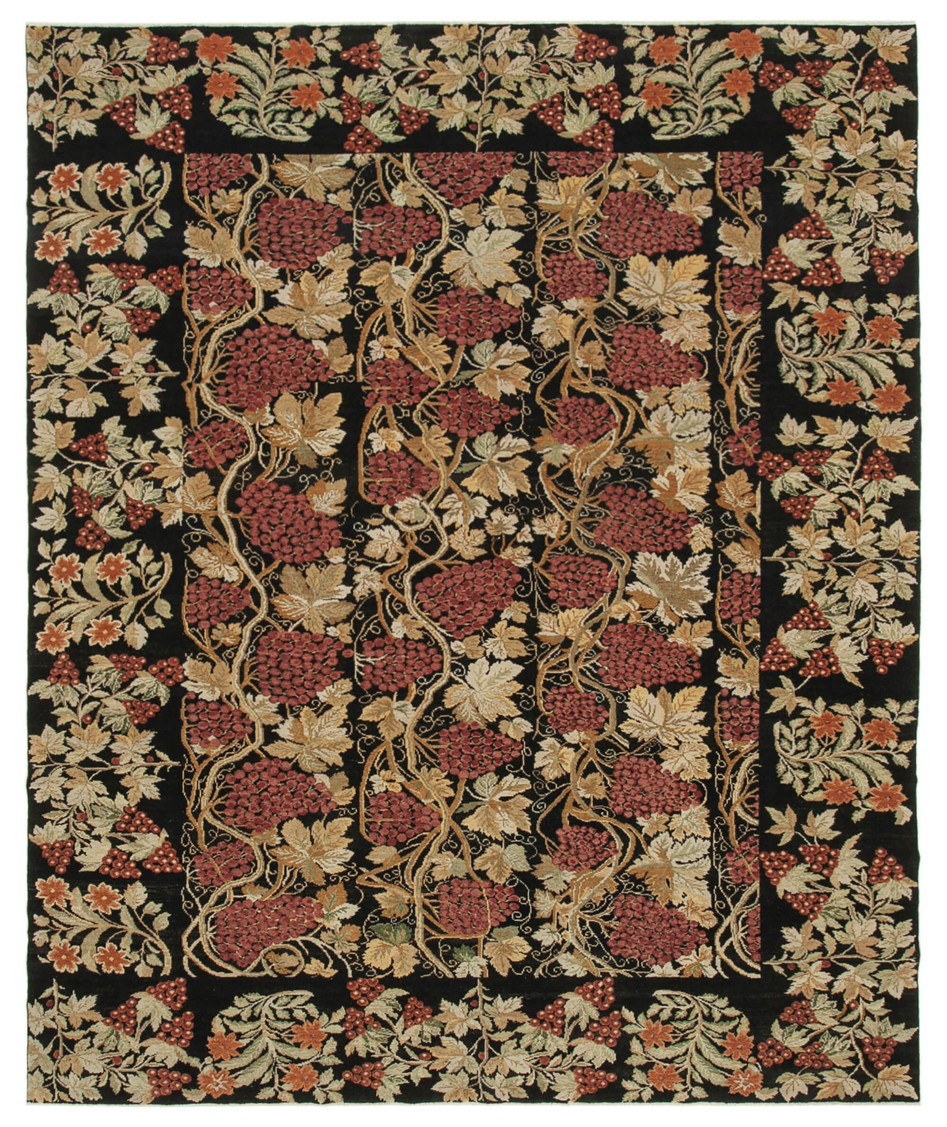 9x11 Black Oushak Rug - 33695