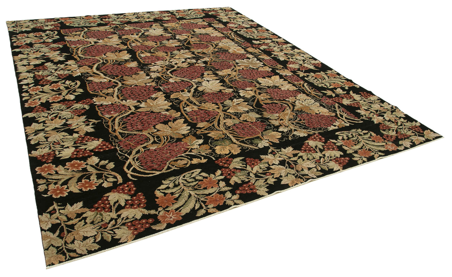 9x11 Black Oushak Rug - 33695