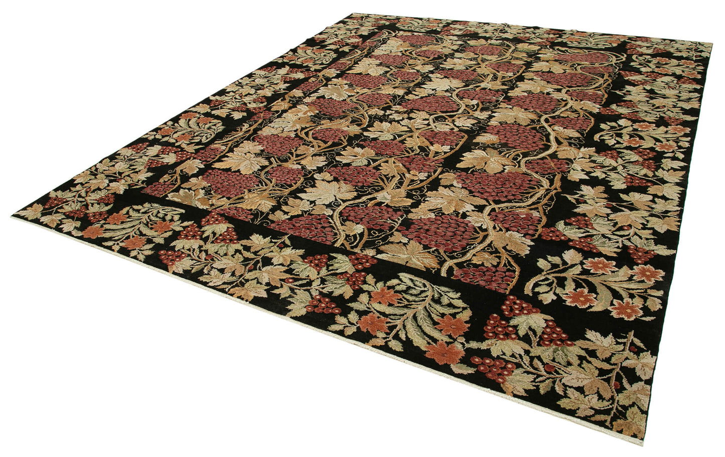 9x11 Black Oushak Rug - 33695