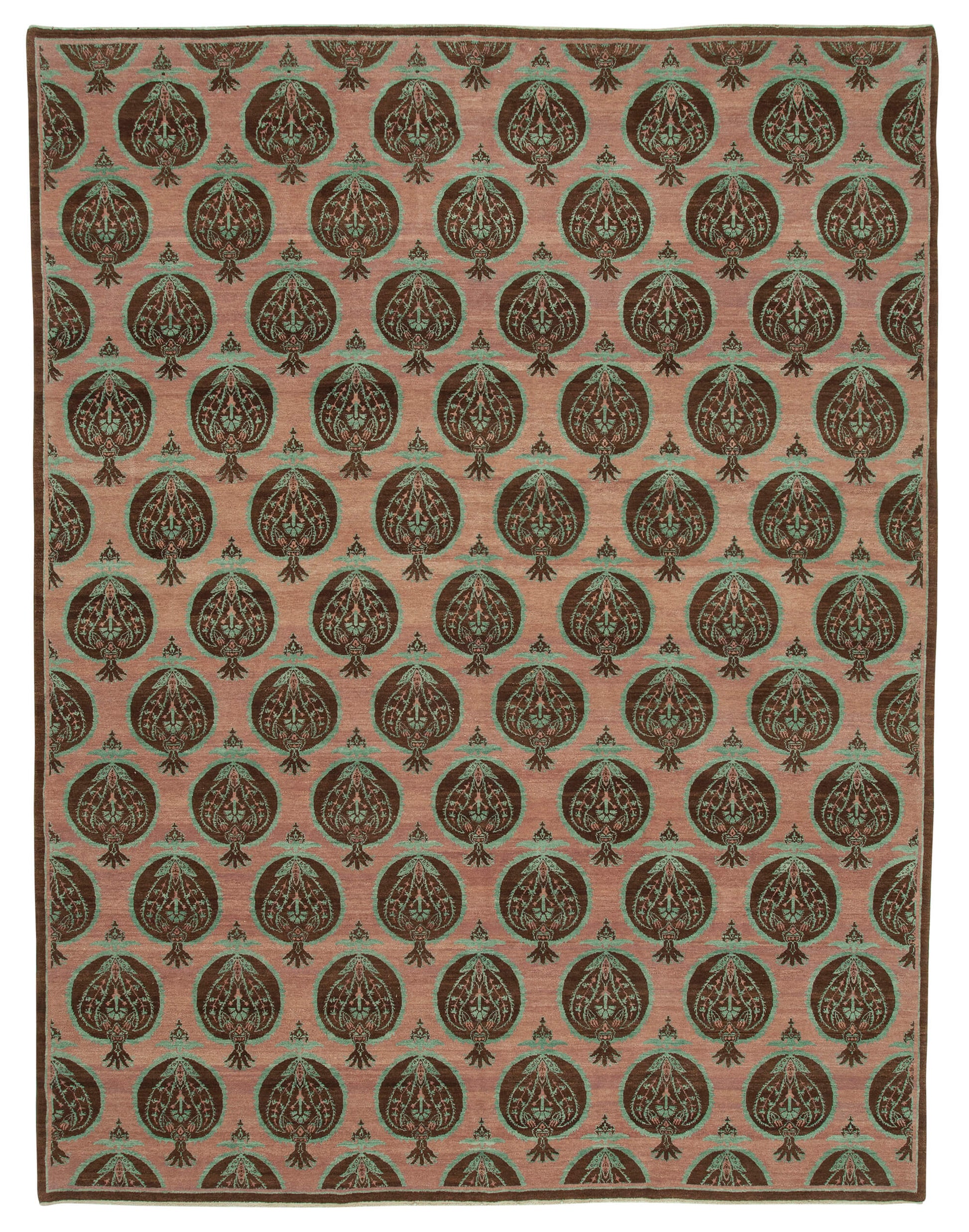 9x12 Pink Oushak Rug - 33697