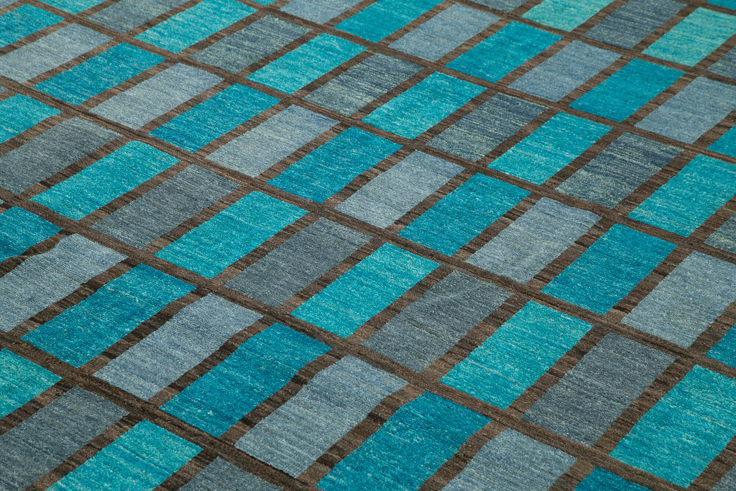 9x11 Turquoise Oushak Rug - 33698