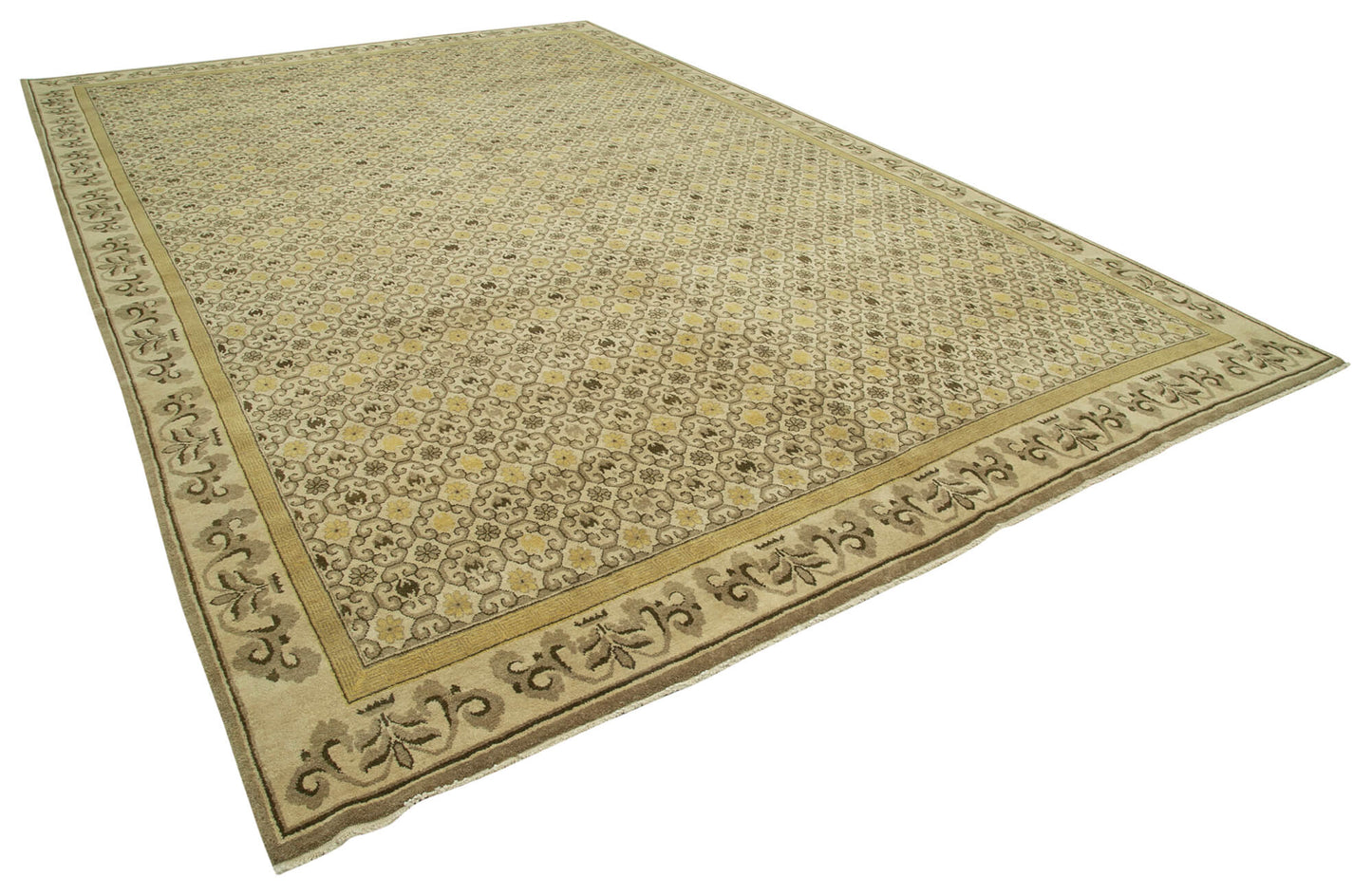 10x15 Beige Oushak Rug - 33744