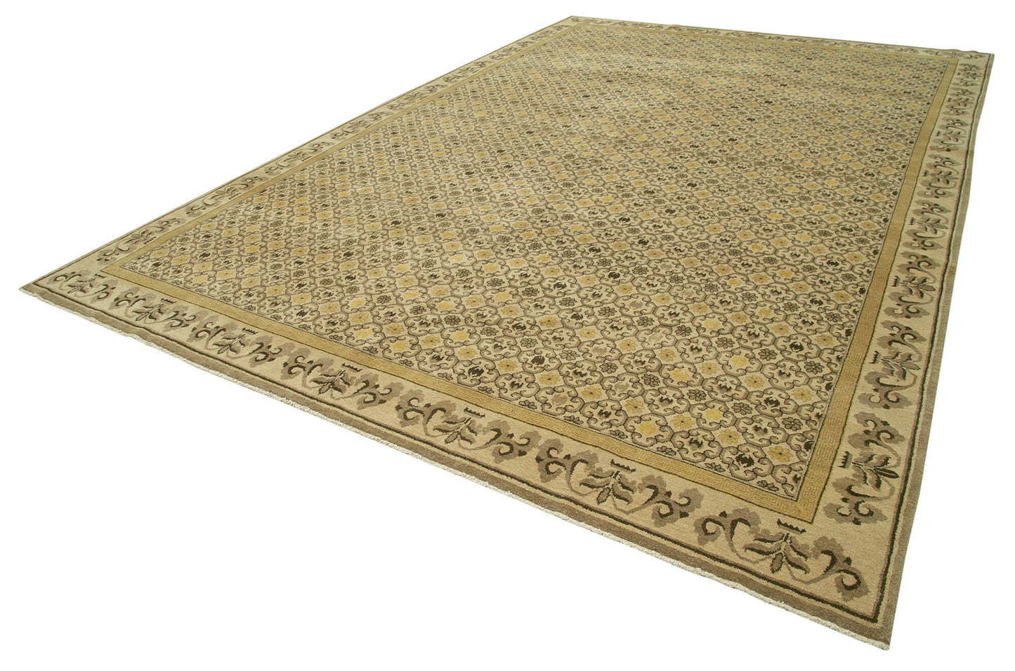 10x15 Beige Oushak Rug - 33744