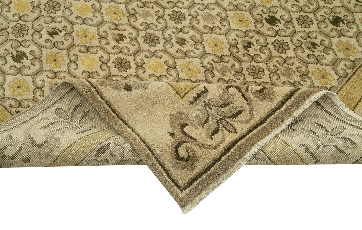 10x15 Beige Oushak Rug - 33744