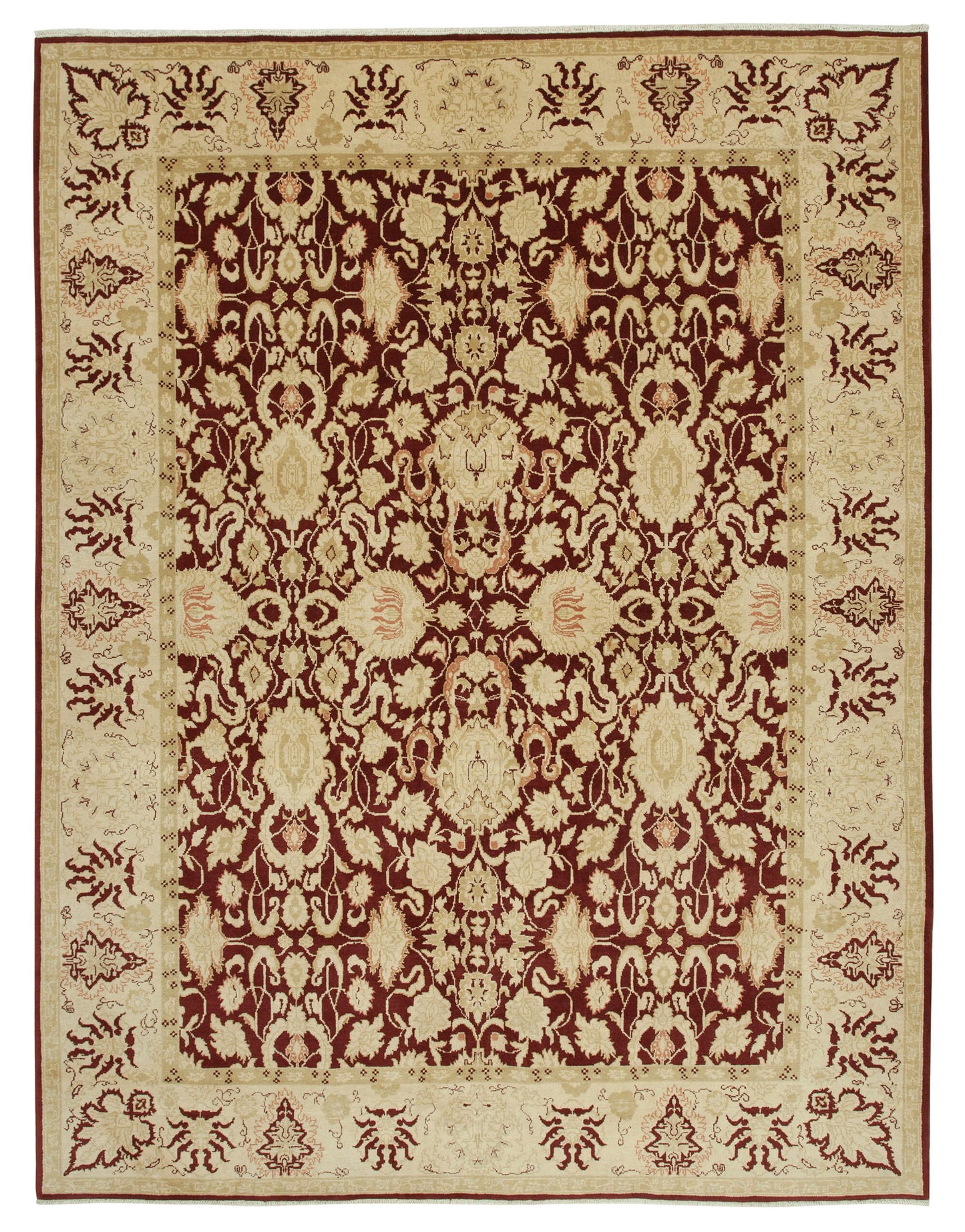 9x12 Beige Oushak Rug - 33759