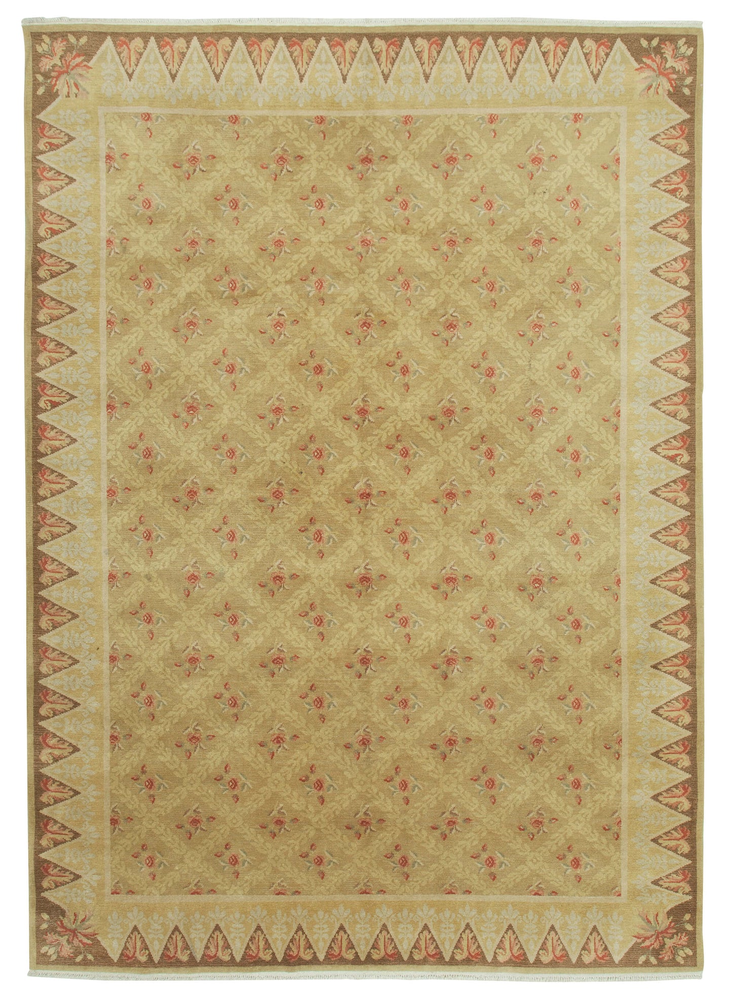 9x13 Beige Oushak Rug - 33760