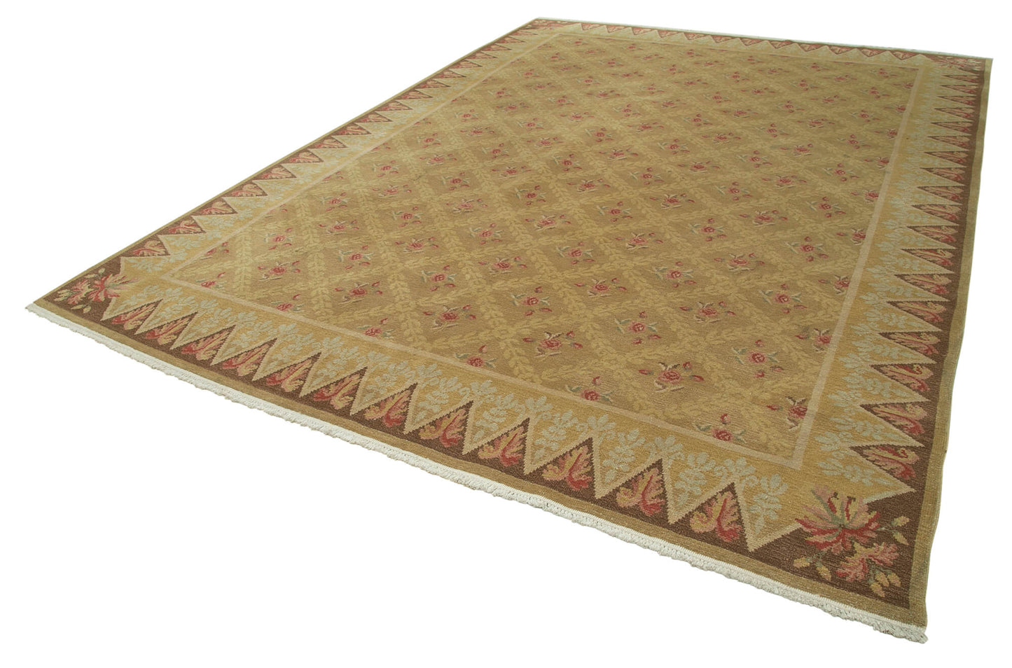 9x13 Beige Oushak Rug - 33760