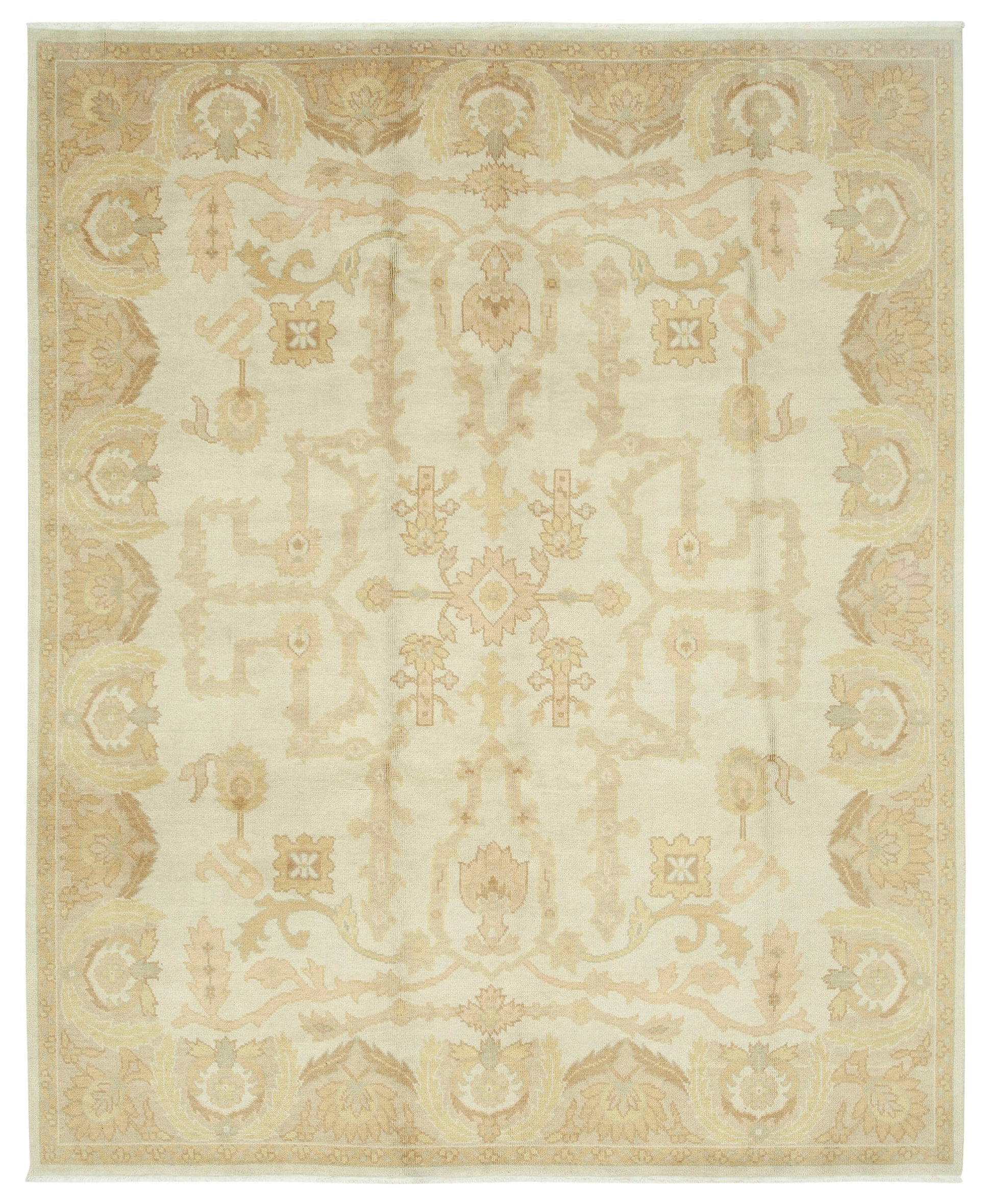 8x10 Beige Oushak Rug - 33798